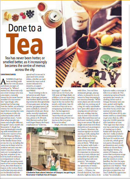 The Sunday Standard _Done to a Tea_ 21.12.2104